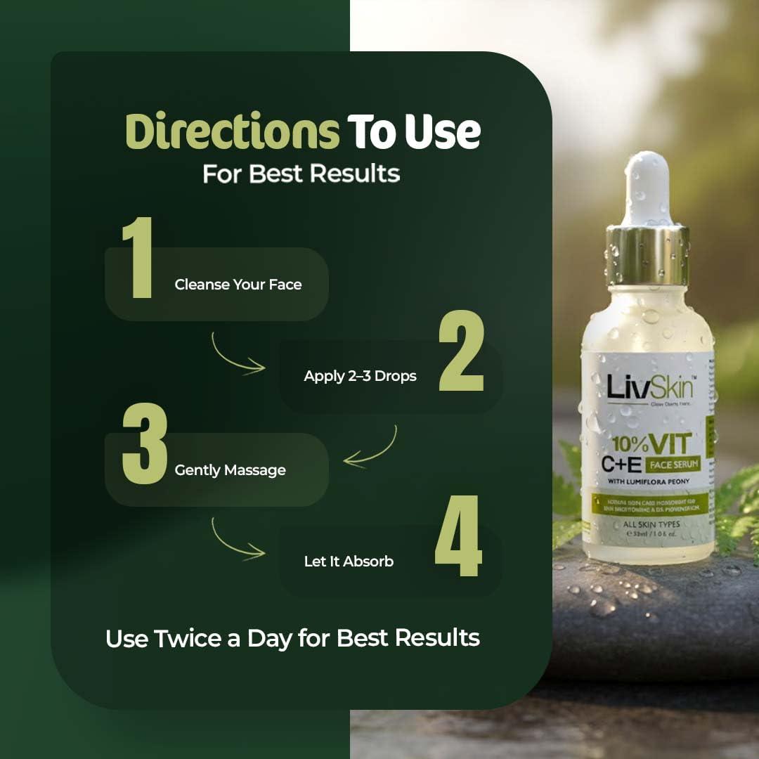 Directions to use the face serum