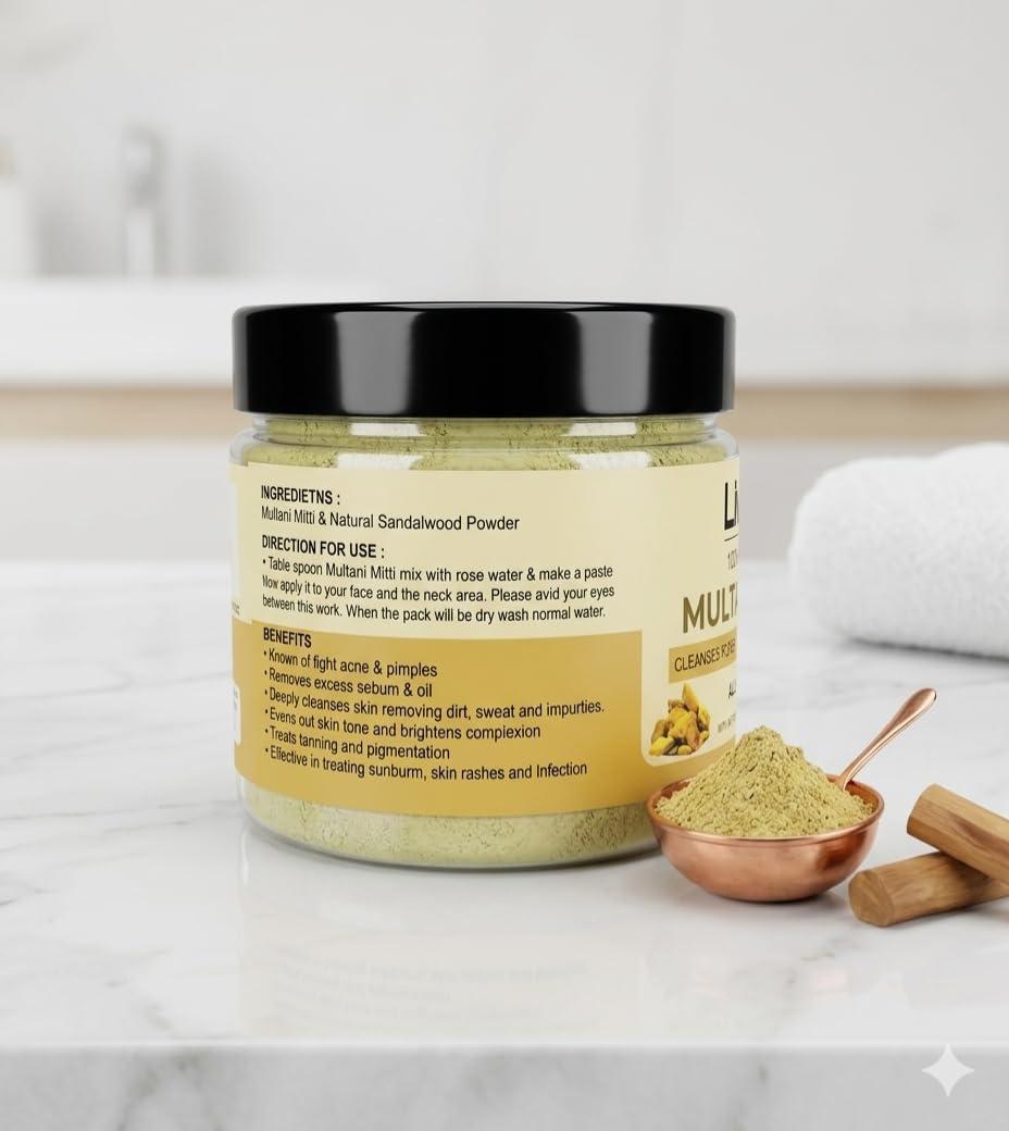 Back label with ingredients and directions