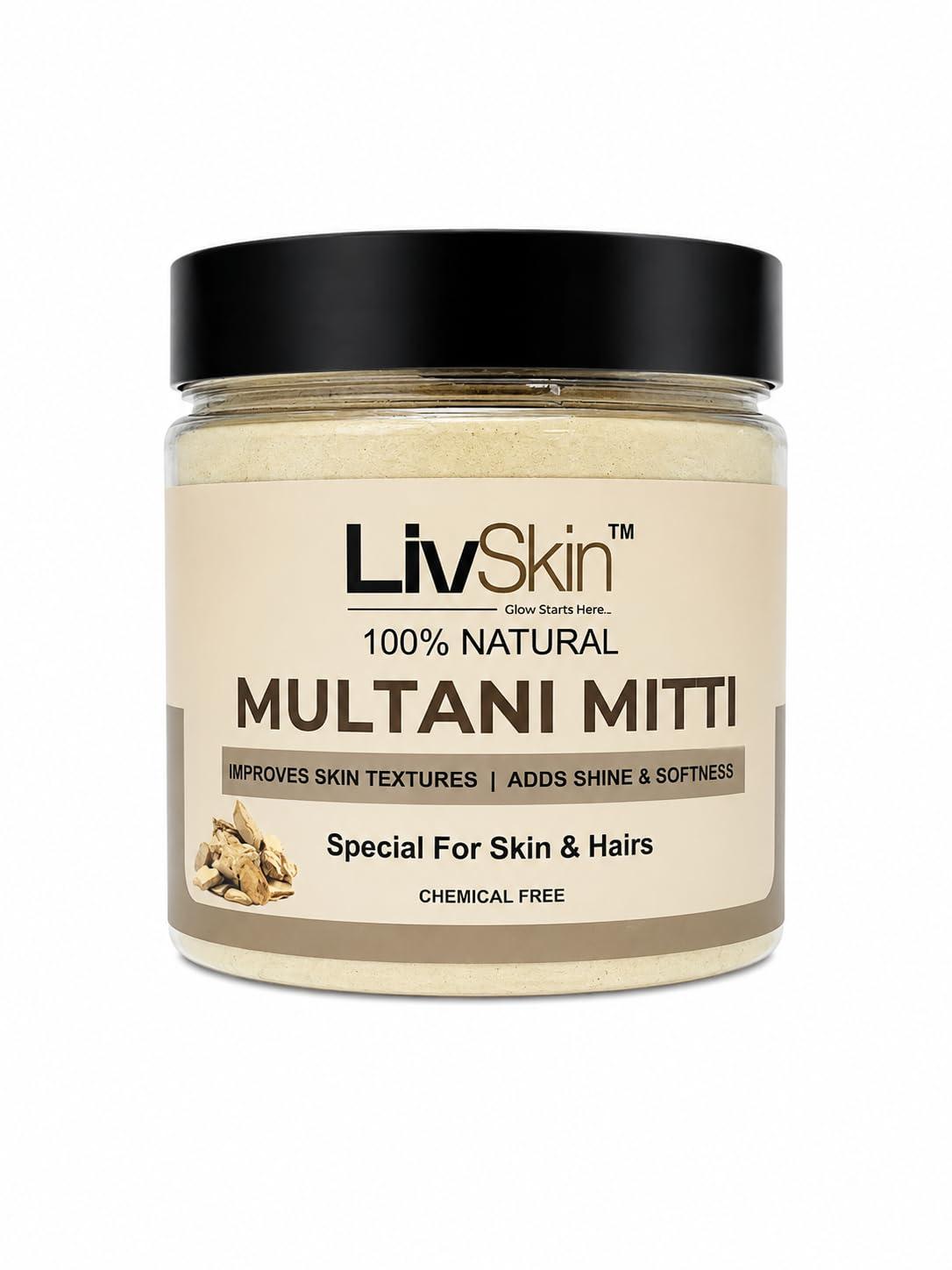 100% Natural Multani Mitti jar, front